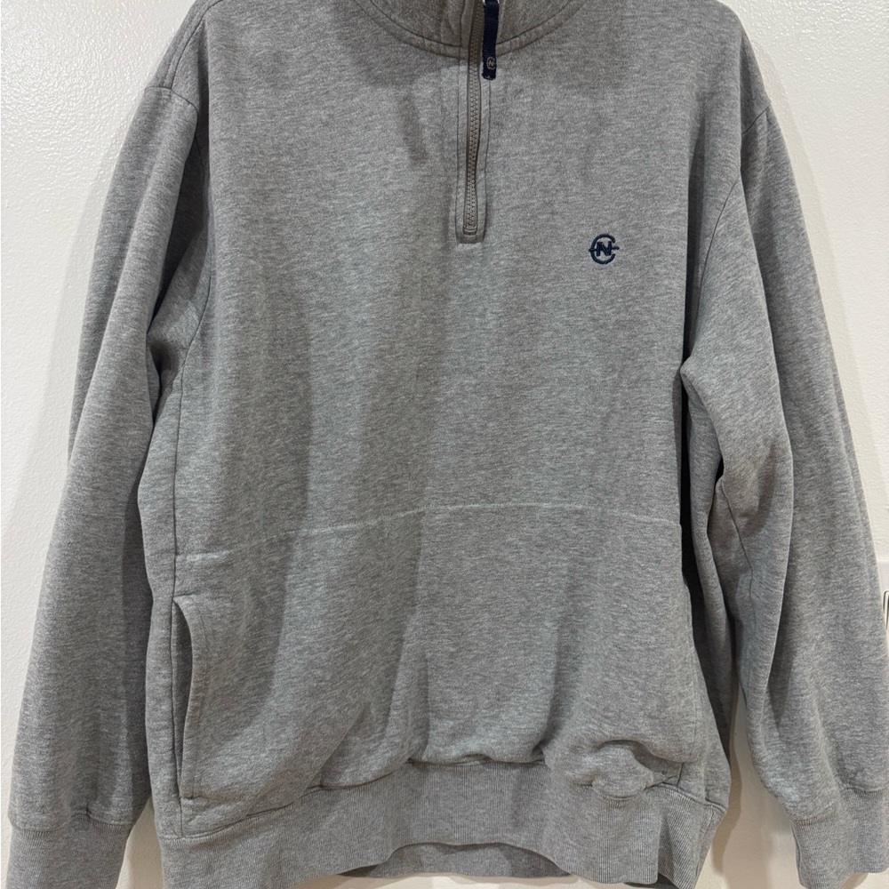 Nautica Gray Zip-Up Men's Sweater